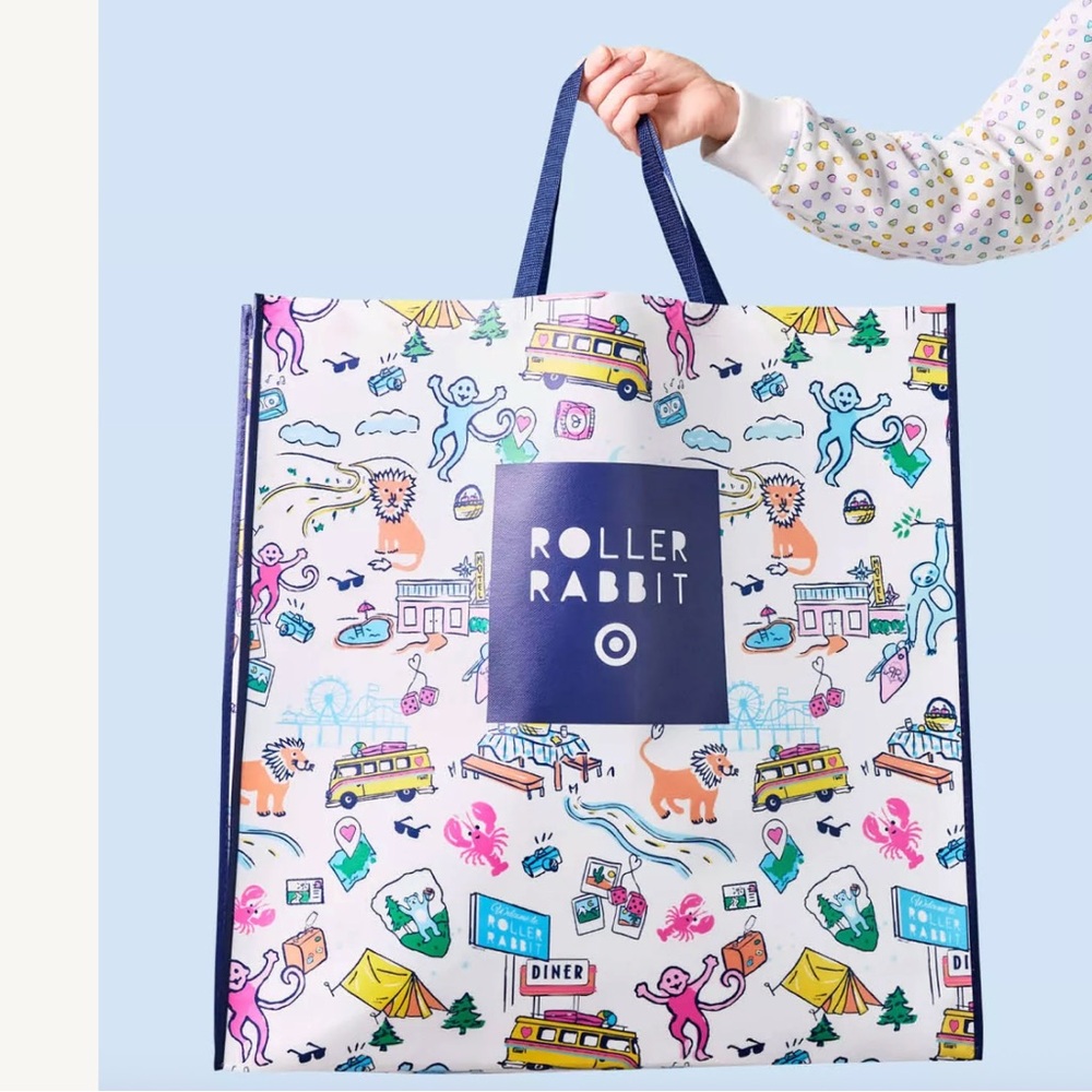 New and Exclusive | Roller Rabbit x Target | Huge Tote | 🦞🦁🐵🚌⛺️🌲🩷🕶️🎲